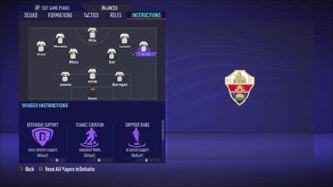 FIFA 21 Custom Tactics - Recreate 3-4-2-1  of Elche  + Instructions - Replicate real system