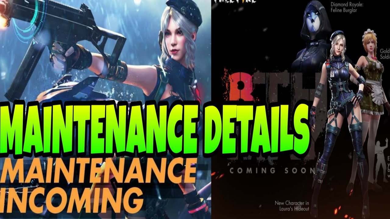 free fire game bhai UPCOMING GOLD ROYAL | MAINTENANCE TIME | GUILD VERSION 3•0 | NEW EMOTE | UPDATE DETAILS