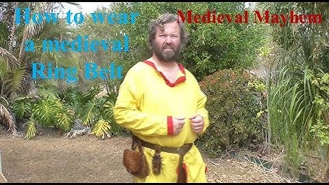 How to wear a medieval Ring Belt Viking DIY SCA LARP COSPLAY Garb