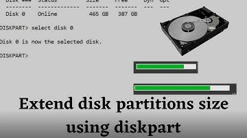 how to extend disk partition size using diskpart in command prompt(CMD).