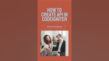 How to create API in CodeIgniter