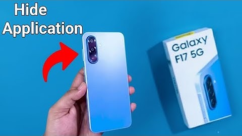 Samsung Galaxy F17 5G - How to hide apps