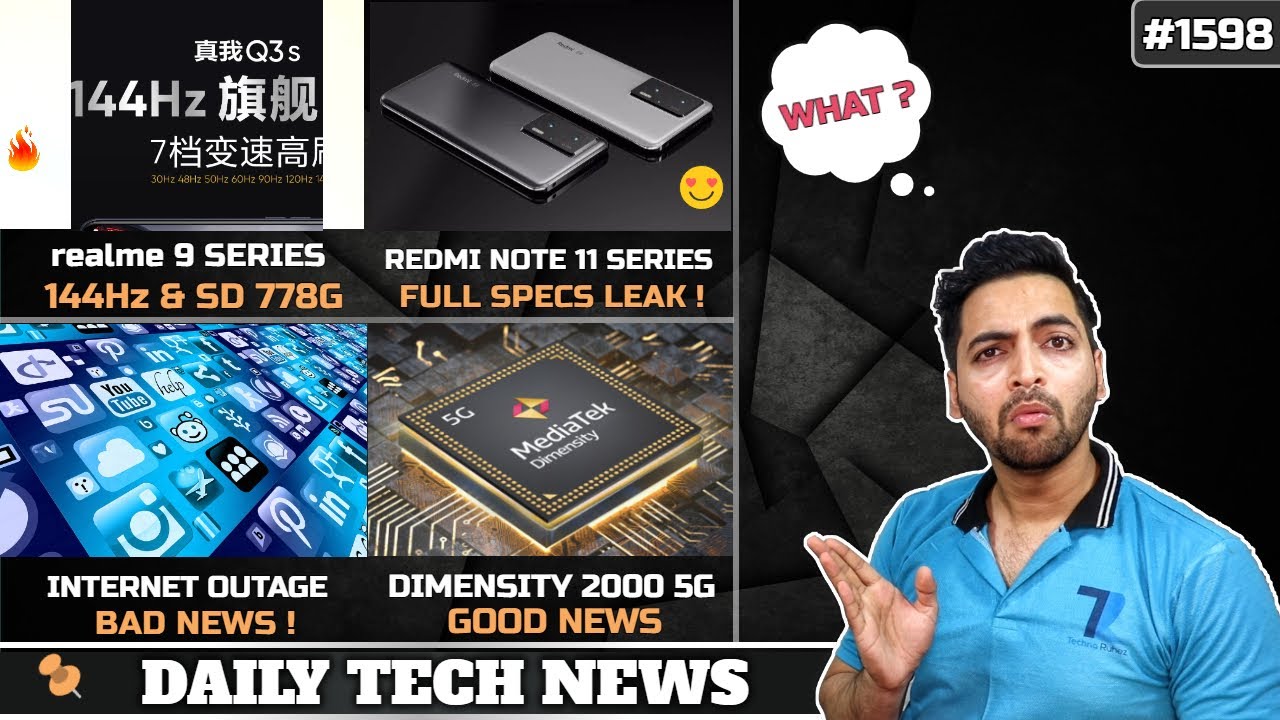 realme 9 144Hz SD 778😍,Redmi Note 11 Series Full Specs,Internet Outage Coming,vivo X80,Tiktok & FB