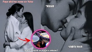 (FayeYoko) FAYE ALMOST KISS YOKO during SS1 fitting | Yoko tickled Faye's elbow under the table 🫣