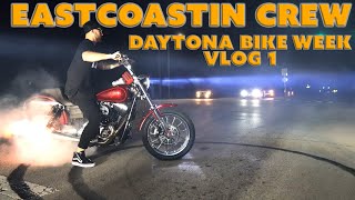 Eastcoastin Crew Daytona Bike Week 2023 Vlog1 ( Supercross, Street Riding, & Live PD)