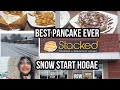Ajj pancakes ka maza agaya husband ne ajj breakfast karwaya snowfalling start hogae maalasami