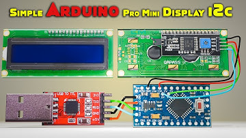 Arduino Pro Mini 16x2 I2C Display