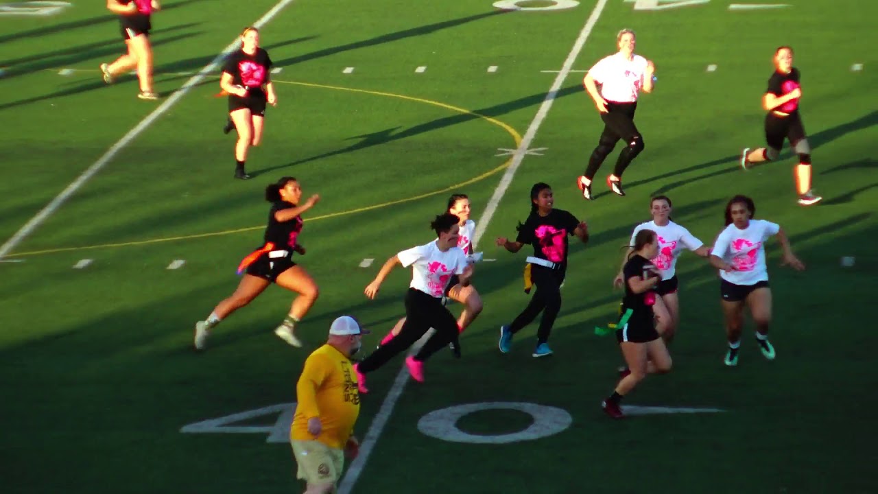 2019 LIBERTY LIONS POWDER PUFF FOOTBALL CHAMPIONSHIP (JUNIORS vs SENIORS) -...