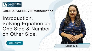 Class 8 CBSE Maths | Linear equations in one variable| KSEEB | Vistas Learning