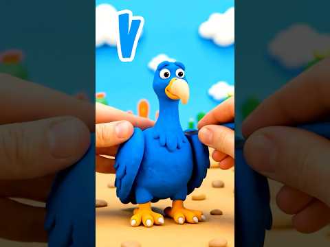 أغنية  للحيوانات من الطين الملون    