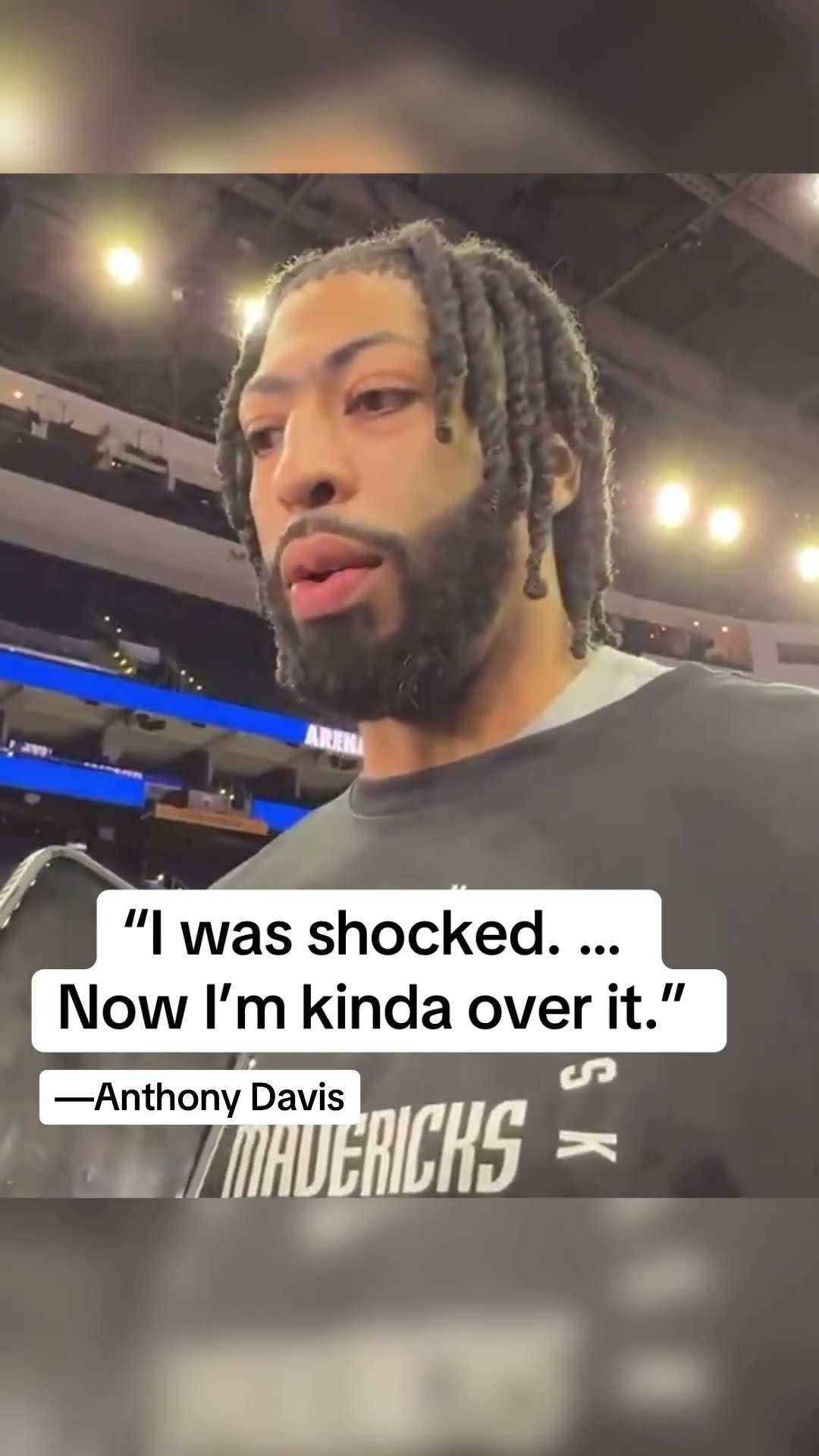 AD's reaction to the trade