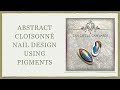 Abstract Cloisonne Nail Design