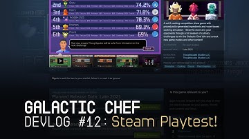Steam Playtest and Preparing for Steam Next Fest (Galactic Chef Devlog #12)