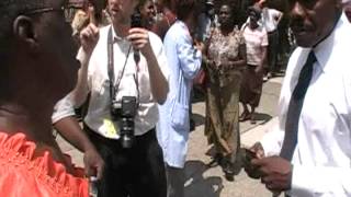 Council Member Mathieu Eugene Promptly on Site during Fire