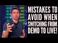 Mistakes Traders Make When Switching From Demo to Live Trading 😀📊📈