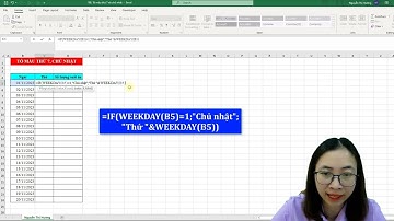 Hướng dẫn tô màu tự động thứ 7 và chủ nhật trong Excel | Nguyễn Thị Hường