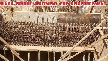 Minor Bridge Abutment Cap reinforcement | Construction work Videos | Civiltech Guide |