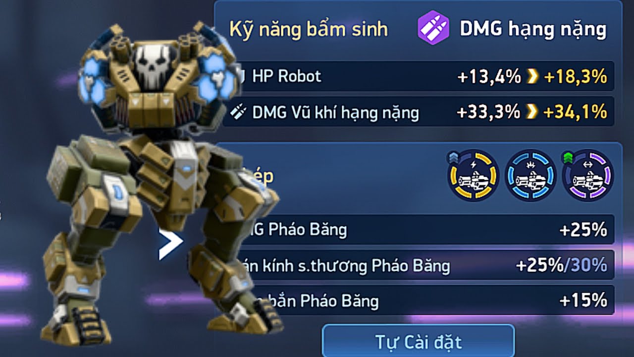 [Mech Arena] mình đã có gần max chip vàng pháo băng