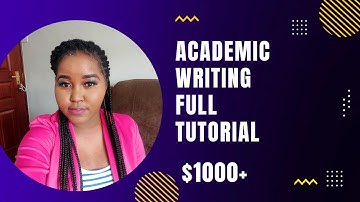 Academic Writing Full Tutorial