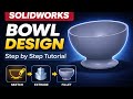 Solid Works Tutorial #bowl #solidworks #solidworkstutorial 