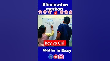 Class 10 Maths Chapter 3 | Elimination Method | Maths Challenge 🔥 #fun #shorts #youtubeshorts #math