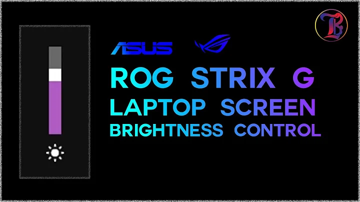 Asus Rog Strix G Laptop Screen/Display Brightness Control | How to Adjust Brightness On Asus Laptop
