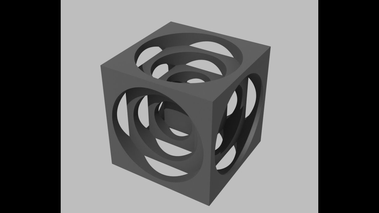 How to make a turner's cube with design spark mechanical - YouTube