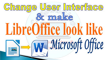 Change user interface in LibreOffice Writer