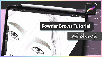 Practicing Powder Brows on my iPad using Procreate