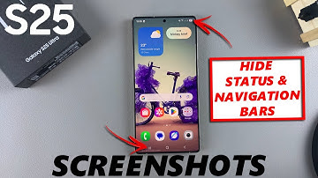 How To Hide Status & Navigation Bars For Screenshots On Samsung Galaxy S25 / S25 Ultra