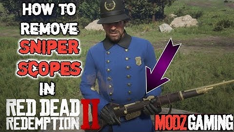 How to Remove Scopes on Sniper Rifles in Red Dead Redemption 2! (4K HIGH DEFINITION)