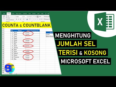 Cara Menghitung Jumlah Sel yang Terisi dan Sel Kosong di Excel | COUNTA dan COUNTBLANK