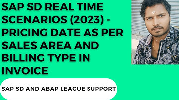 SAP SD REAL TIME SCENARIOS (2023)-Pricing date determination in invoice