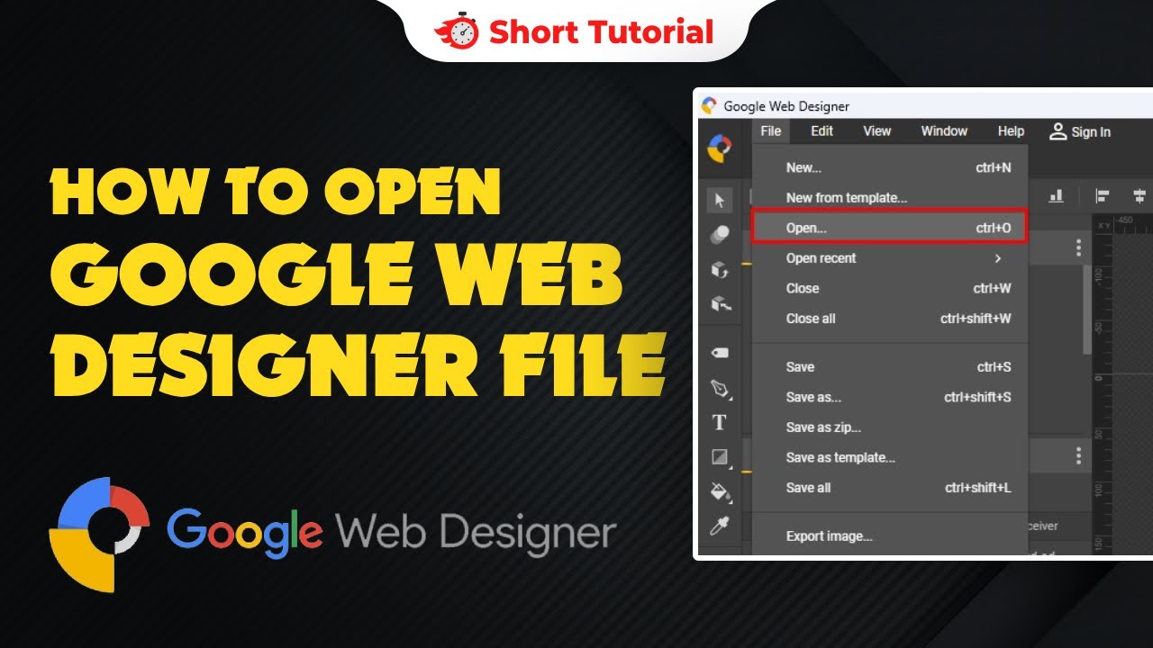 How to open google web designer file 2024 | Skill Wave - YouTube