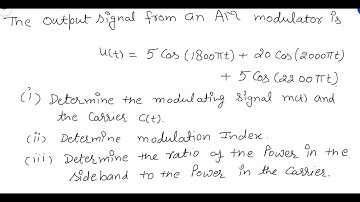 Concepts through Questions| analog communication| Full AM Q2| GATE, ESe and other competition EXAM