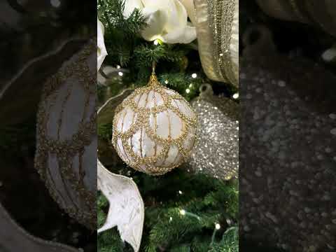 Raz 4 Ivory Jeweled Velvet Ball Christmas Ornament, Raz Imports, Raz  Christmas, Christmas Ornament