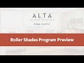 Roller Shades Program Preview