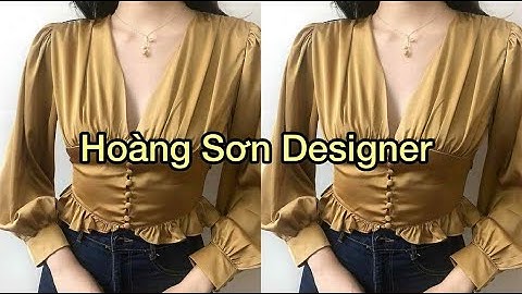 Dạy cắt may: Hướng dẫn cách cắt áo sơ mi cổ tim sâu nhún vai và nhún ngực | Sách cắt may toàn tập