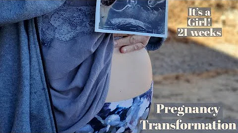 Pregnancy Transformation of cute Baby Aubrey, Week...