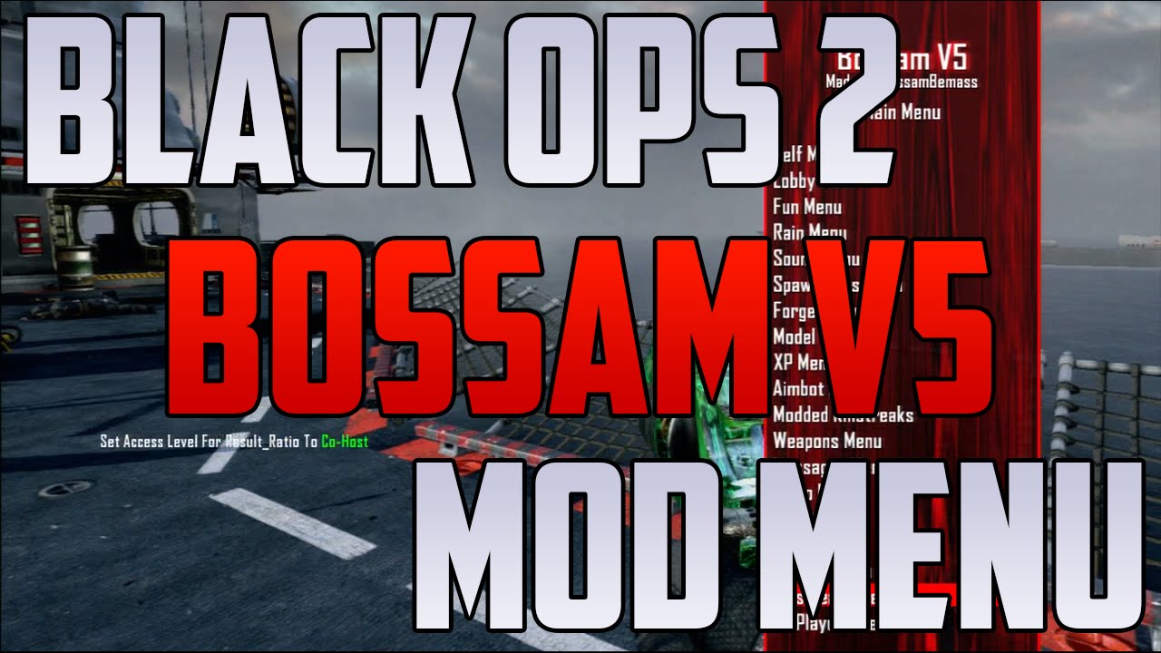 [Black Ops 2] Bossam V5 Mod Menu GSC 1.19 [PS3/XBOX]