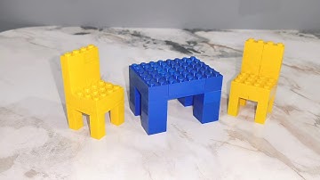 How To Build a Lego Table And Chair 🪑| ASMR Sound | Building Blocks#asmr #asmrsounds #lego