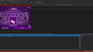 Craps Game demo C# project