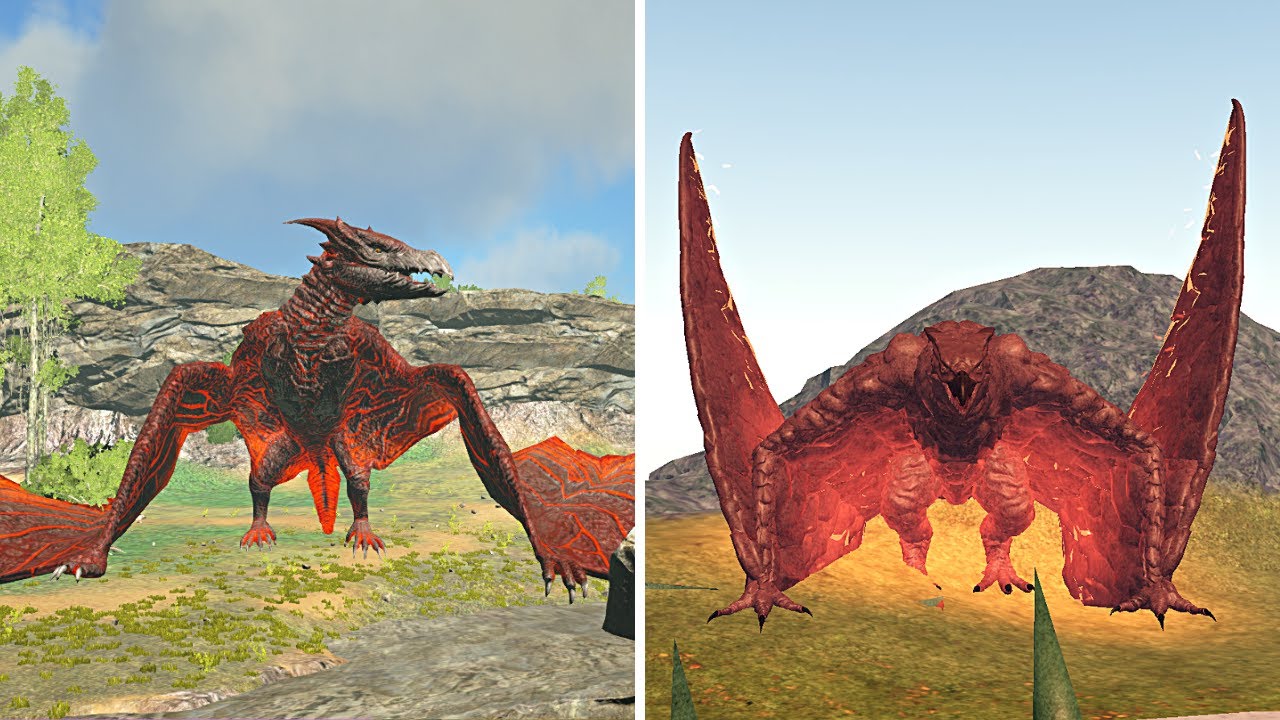 RODAN Kaiju Universe VS Kaiju ARK modded - Comparação - YouTube
