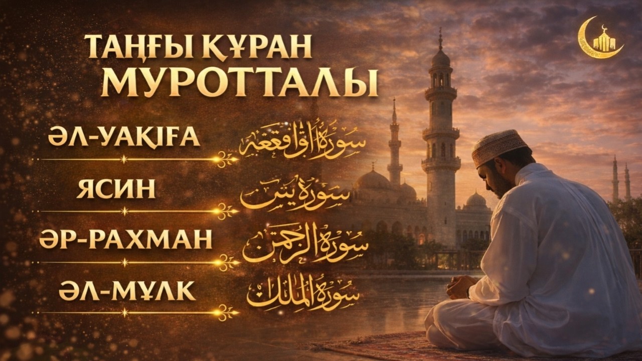 Таңғы Құран Муротталы 🌙 Ясин, Әр-Рахман, Әл-Уақиға, Әл-Мүлк | Жүрекке тыныштық беретін Құран