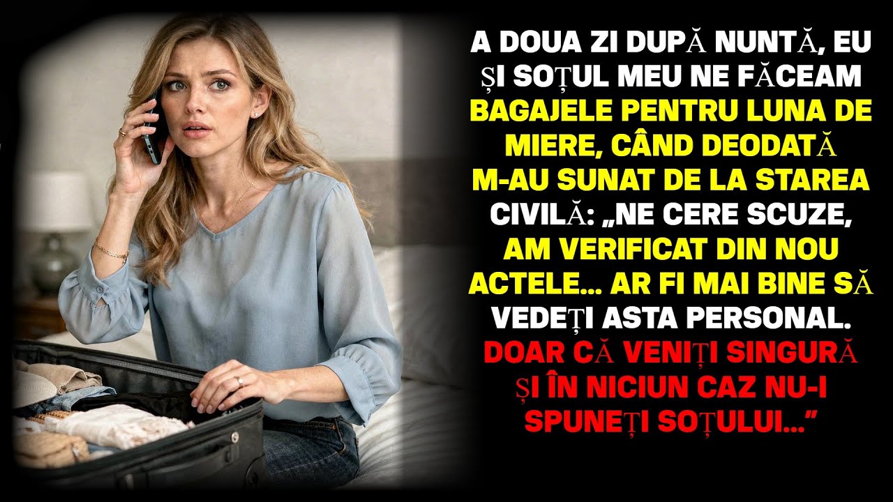 A doua zi după nuntă, eu și soțul meu strângeam bagajele pentru luna de miere, când deodată...