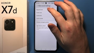 Honor X7D - How to Enable/Disable Keypad Tones