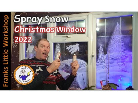 Spray Snow Christmas window 2022
