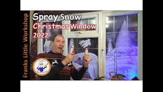 Spray Snow Christmas window 2022
