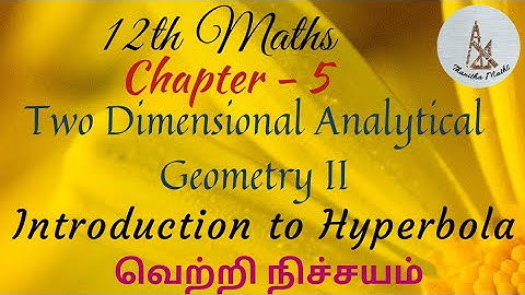 12th Maths, Introduction to Hyperbola