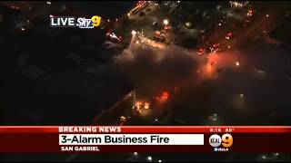 Fire Tears Through Cell Phone Store In San Gabriel
